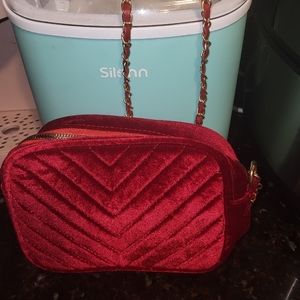 Red velvet crossbody